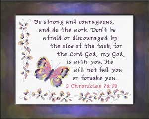 Be Strong and Courageous - I Chronicles 28:20